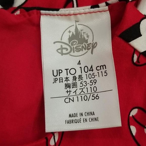 Disney kids Minnie Mouse dress size 4 red - Picture 4 of 4